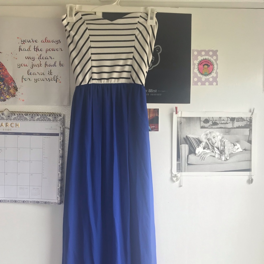 Blue maxi dress